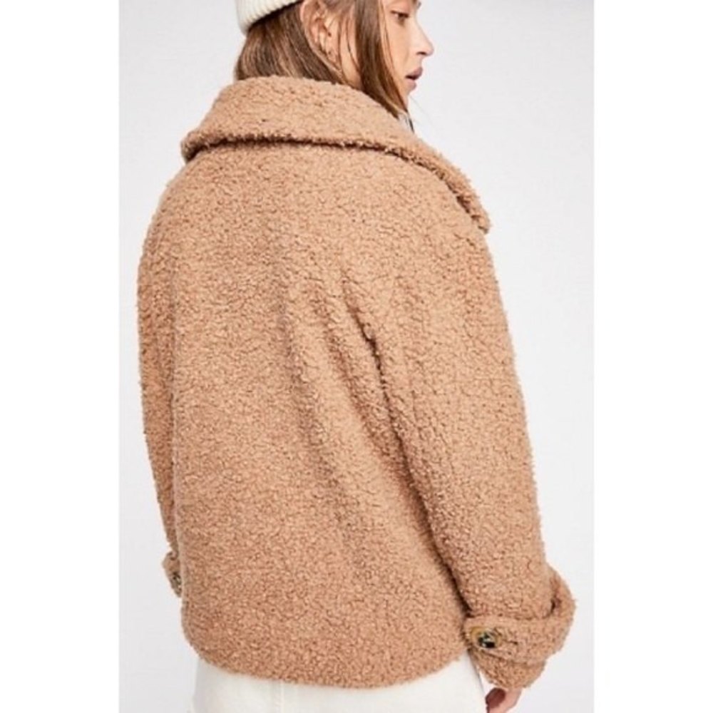 🌟  FREE PEOPLE SO SOFT COZY TEDDY PEACOAT NWT 🌟 - Picture 10 of 14